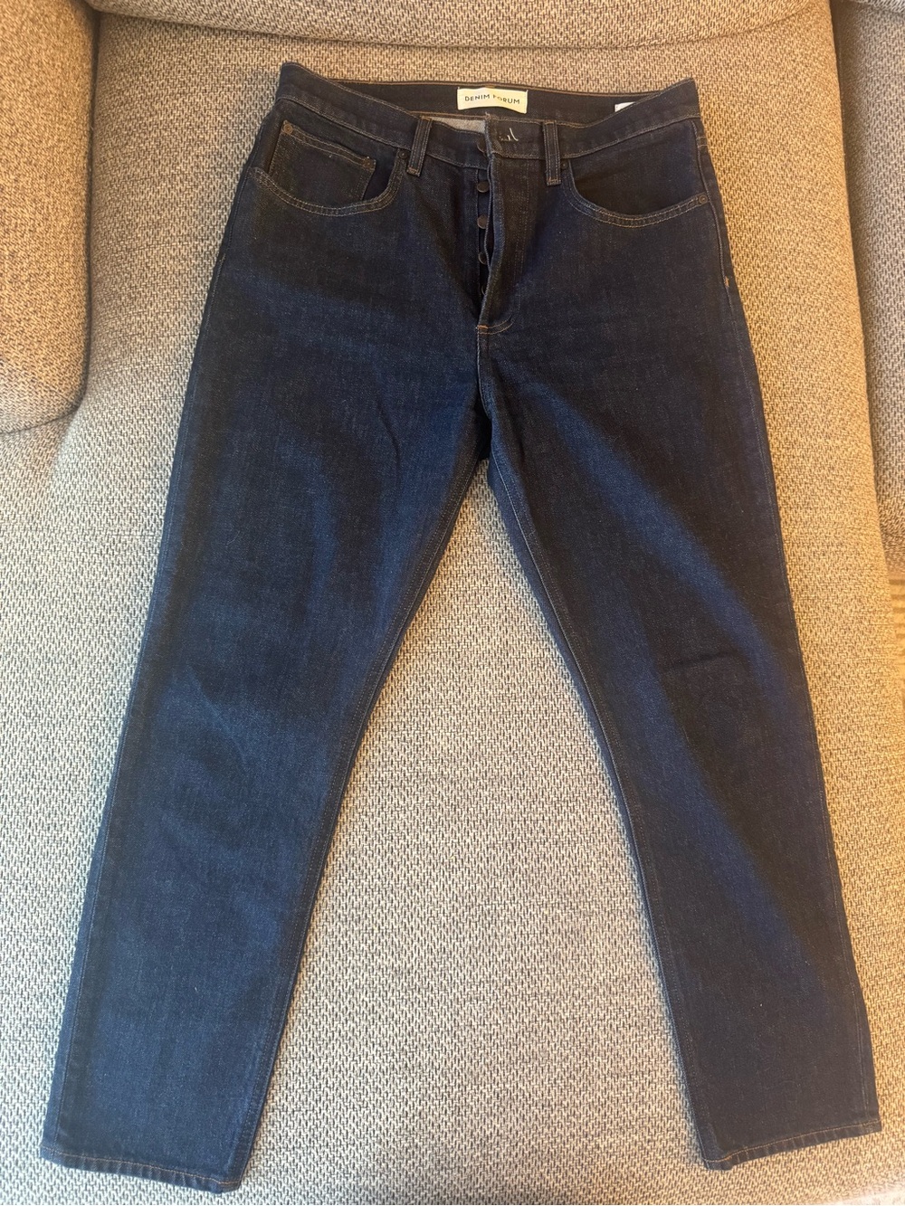 NWOT Aritzia Denim Forum Yoko High Rise Slim Straight Jeans Dark Indigo Sz 30